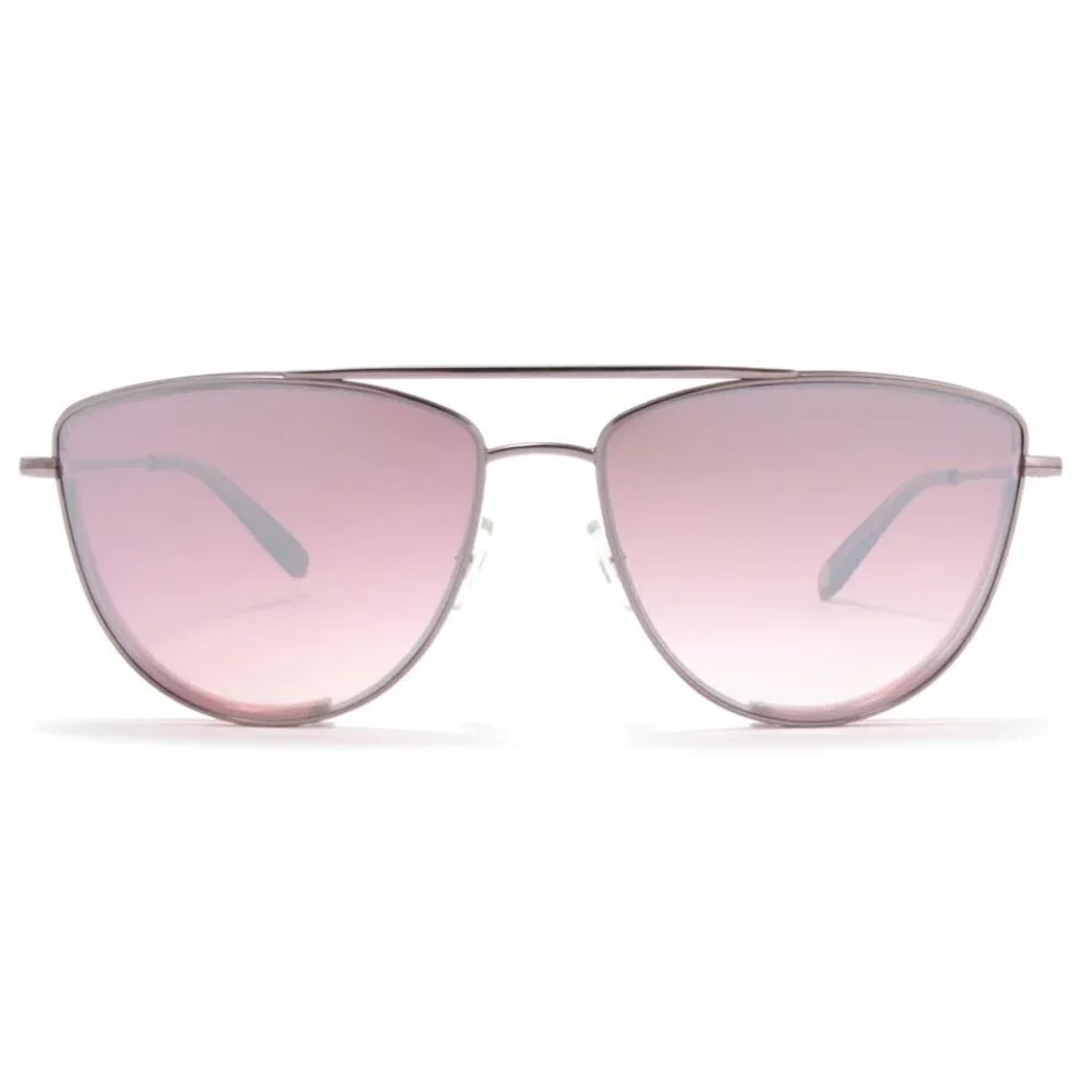 💕GARRETT LEIGHT💕 Zephyr Sunglasses ~ Plum Velvet Pink Blush Mirror Lens NWT